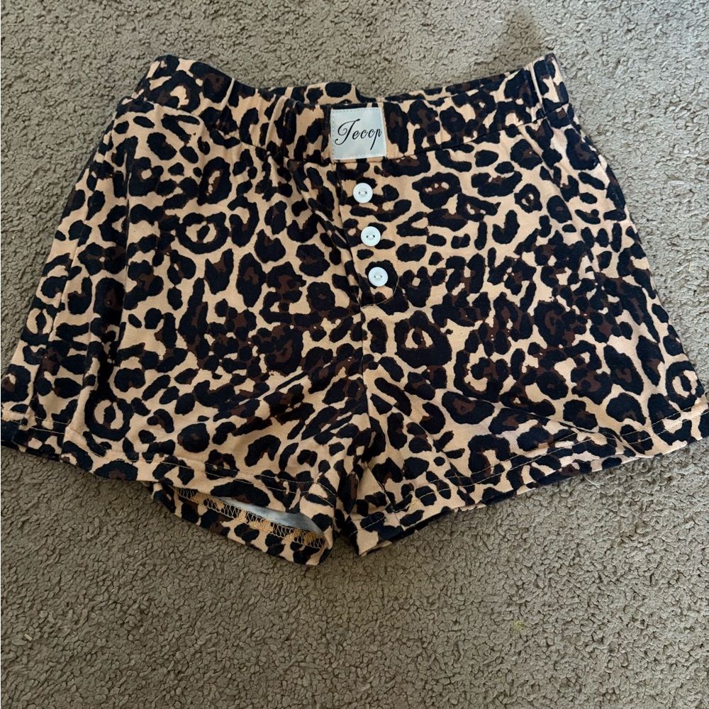 Leopard Print Women's Shorts